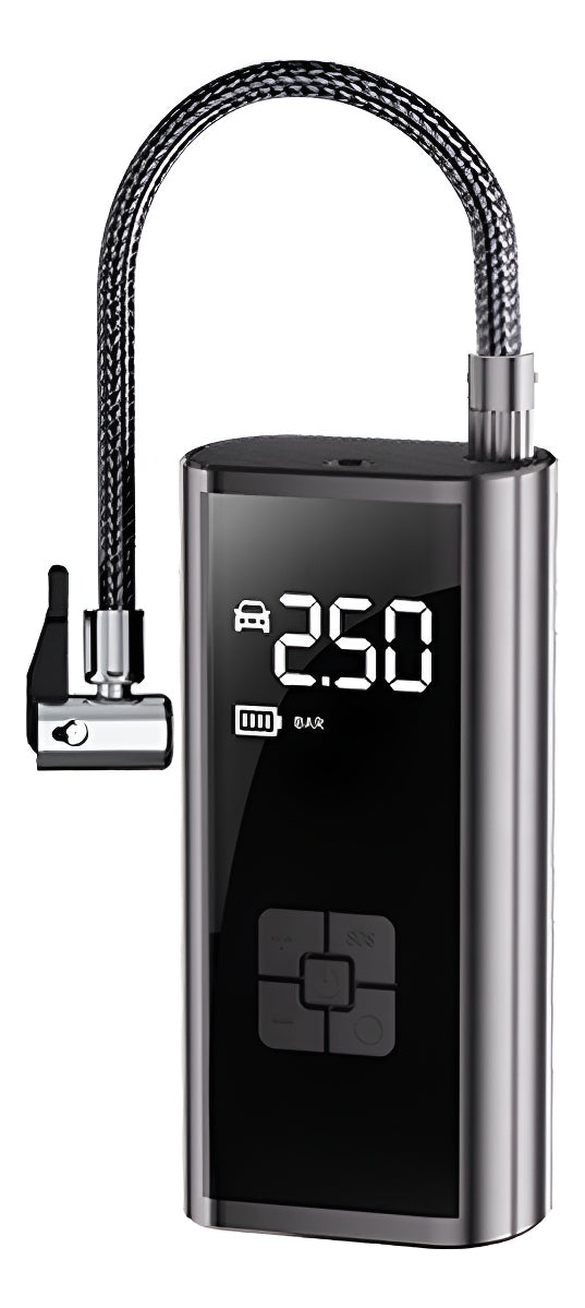 Wireless air pump for vehicle, triple use