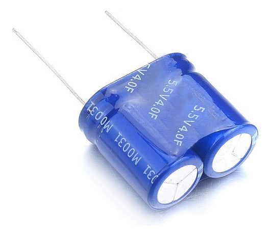 2pcs 5.5v 4f 2pins super farad condenser combination for