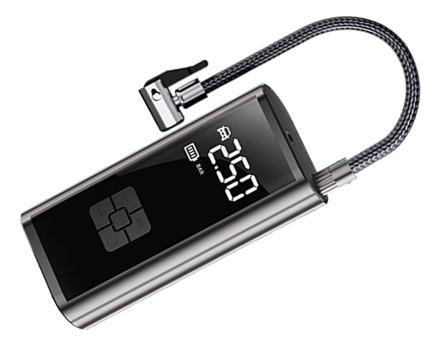 Wireless air pump for vehicle, triple use