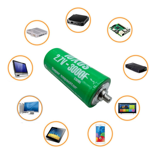. Automotive supercapacitor 2.7v 3000f farad capacitor